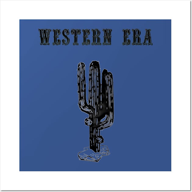 Western Era - Cactus 1 Wall Art by The Black Panther